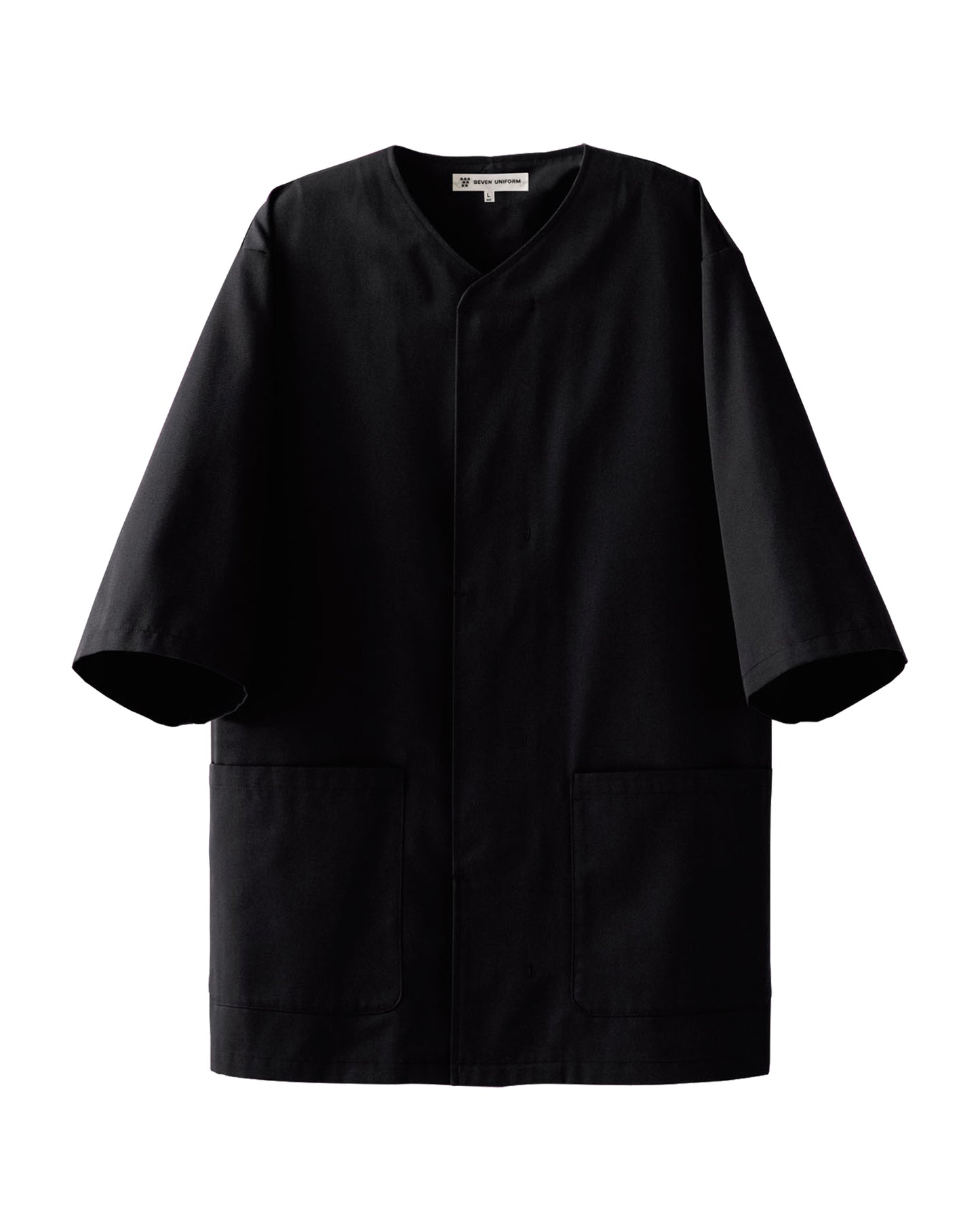 五分袖襟無し和風上衣