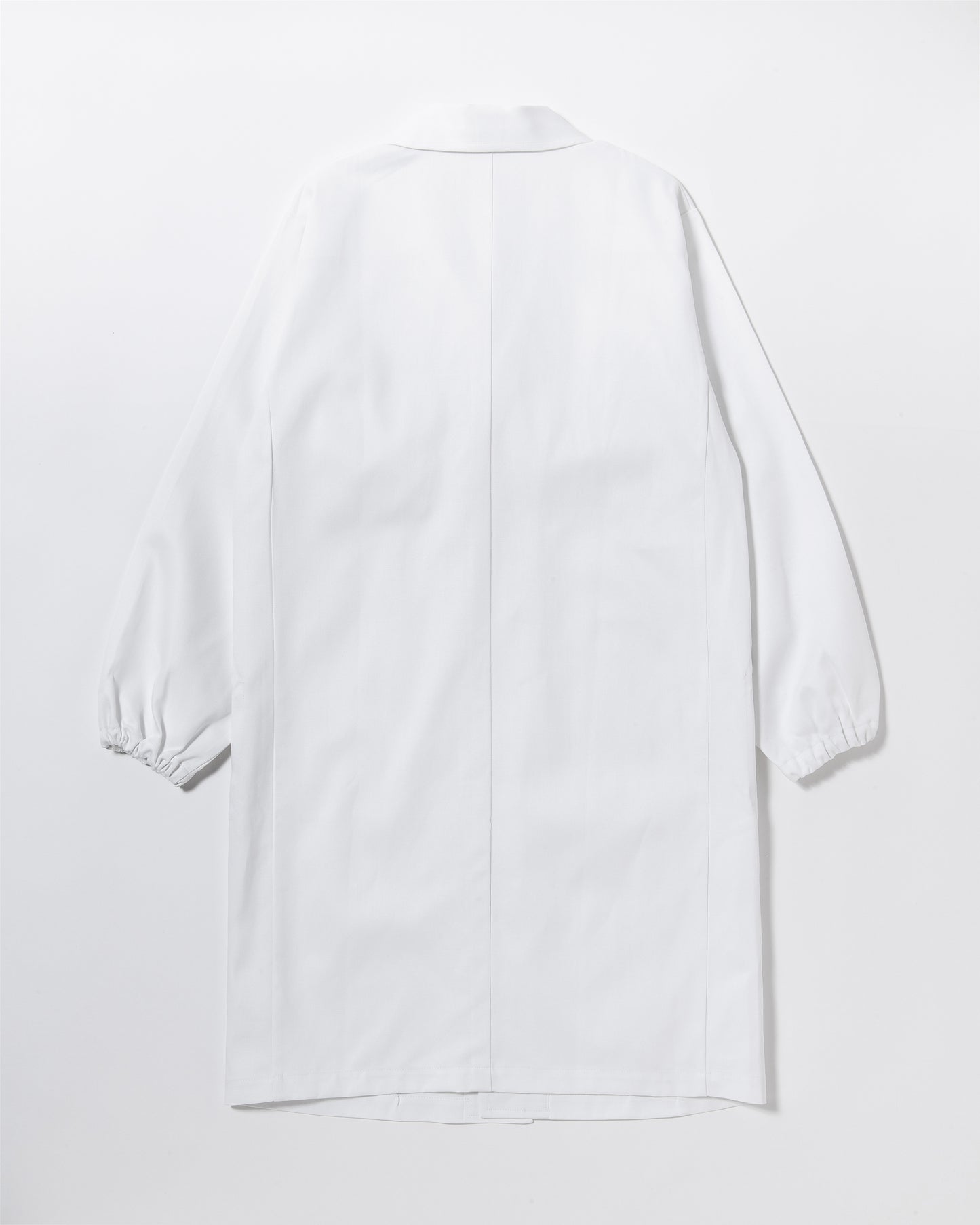 長袖襟付きロング白衣