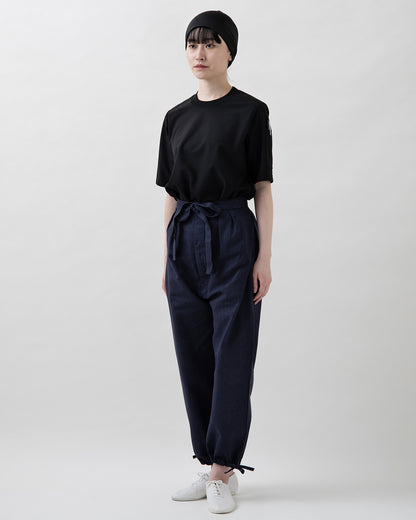 クルーネック半袖ニットシャツ