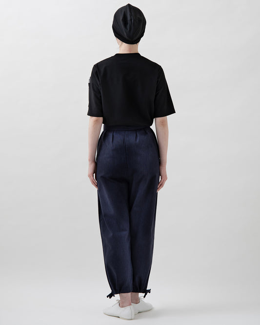 クルーネック半袖ニットシャツ