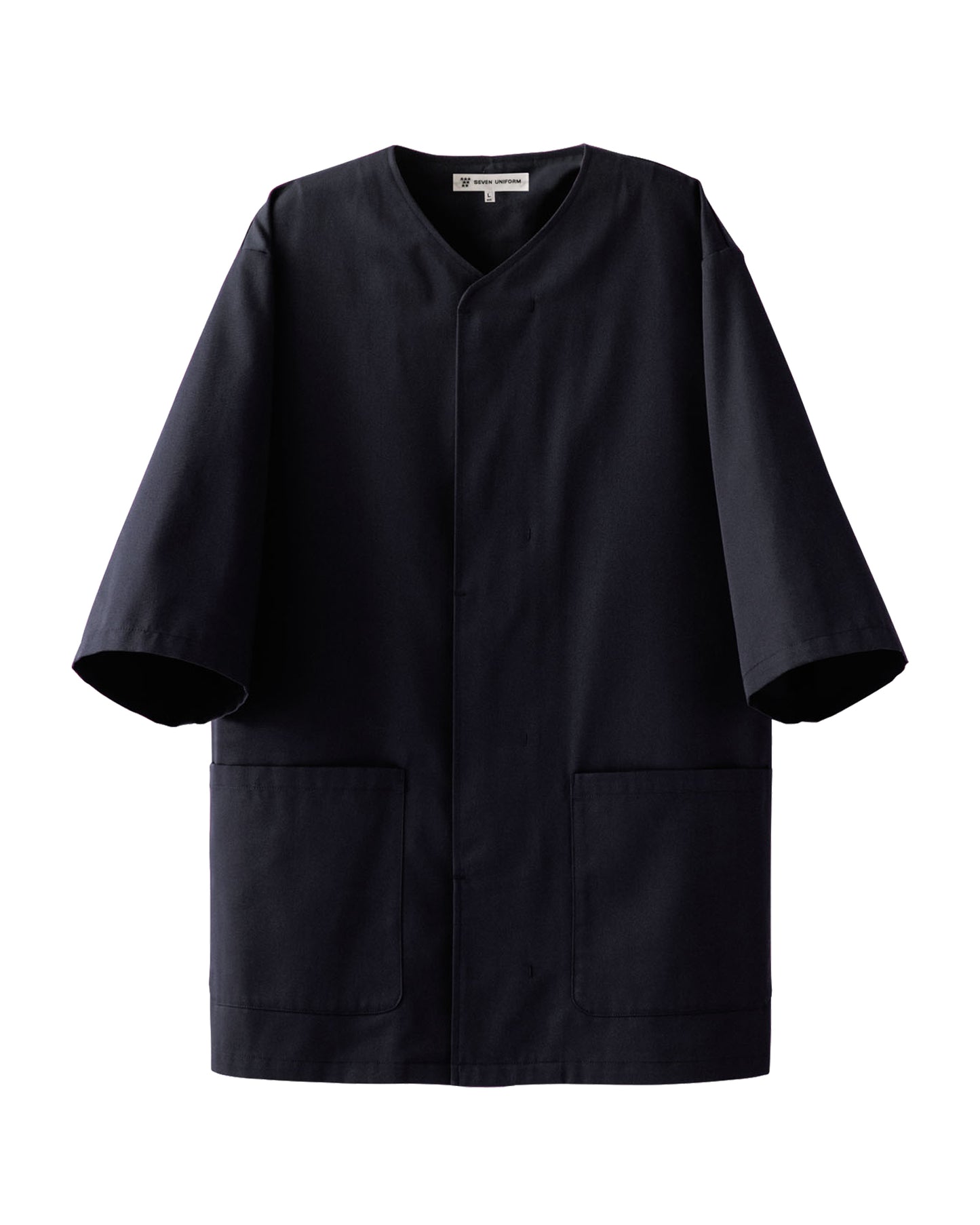 五分袖襟無し和風上衣