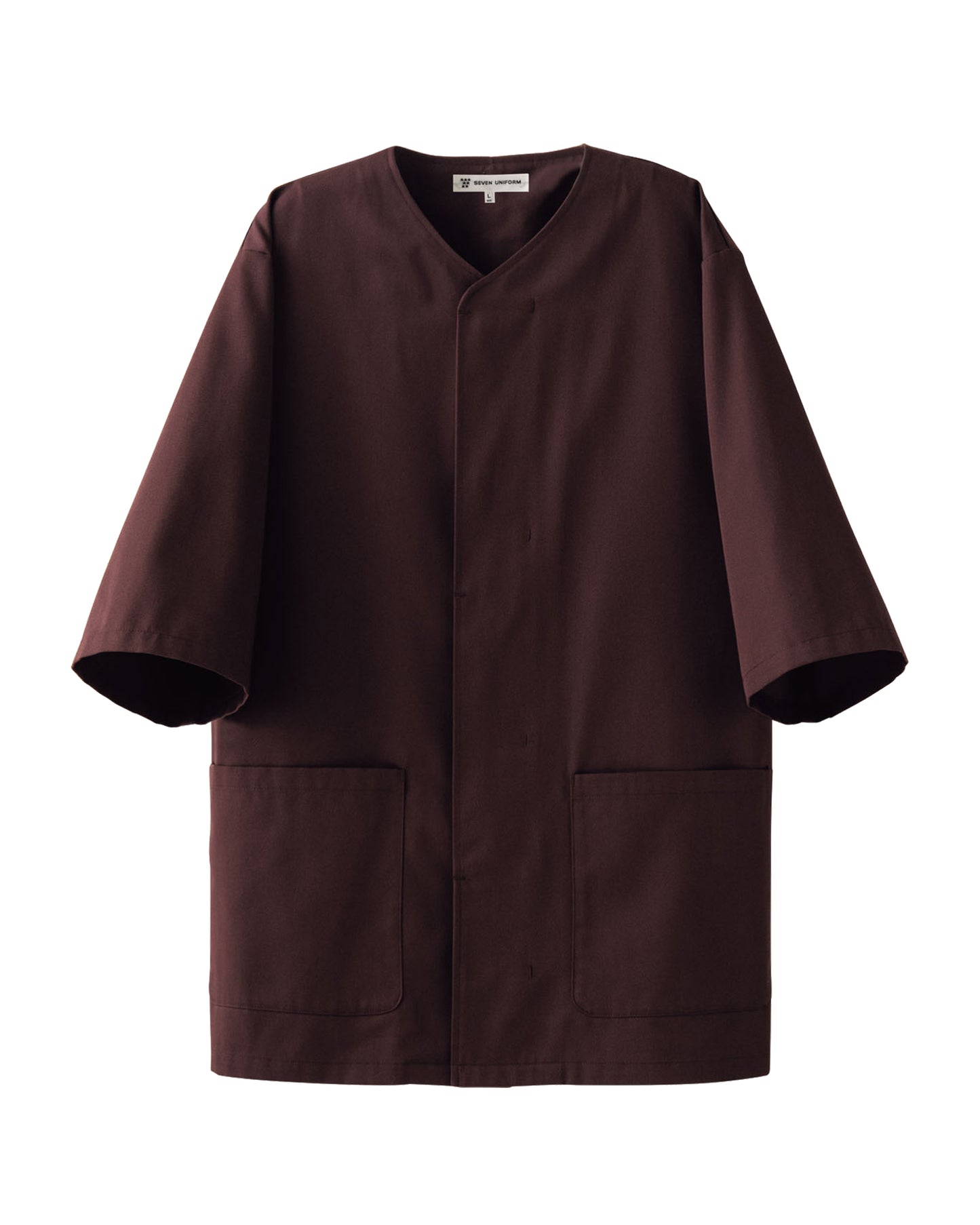 五分袖襟無し和風上衣