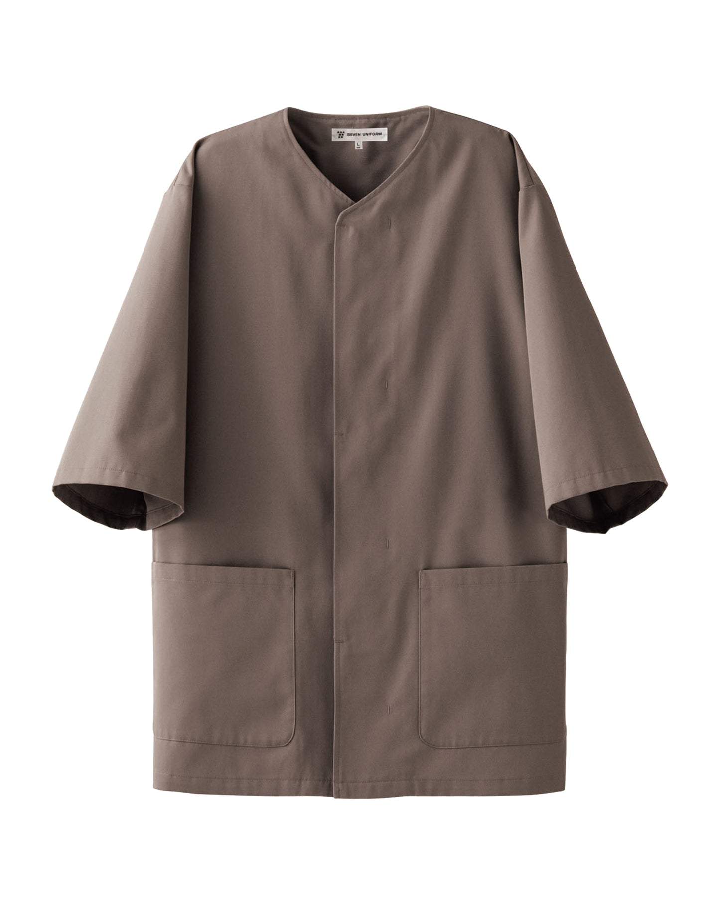 五分袖襟無し和風上衣