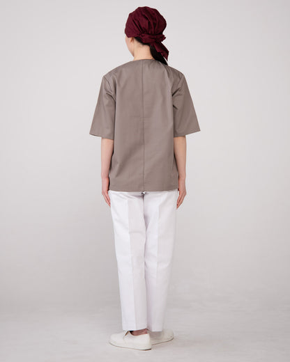 五分袖襟無し和風上衣