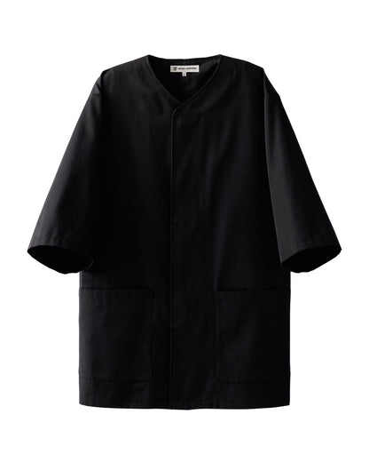 五分袖襟無し和風上衣