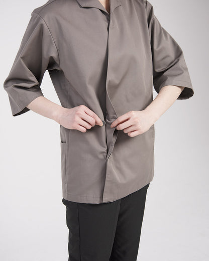 襟付き甚平風上衣