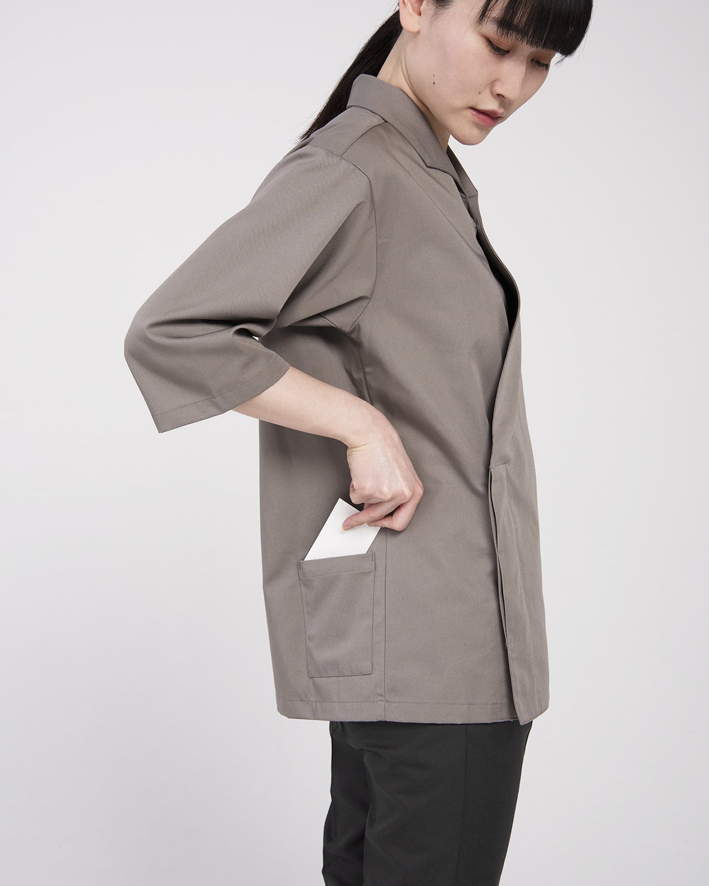 襟付き甚平風上衣