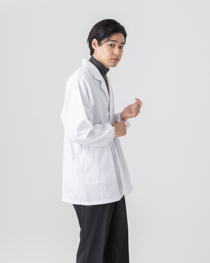 長袖襟付き白衣