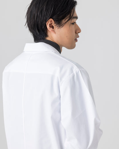 長袖襟付き白衣