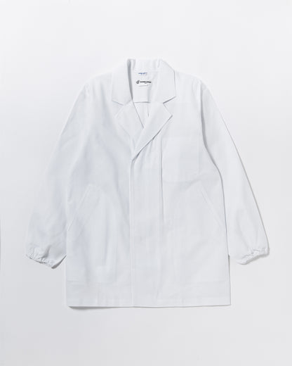 長袖襟付き白衣