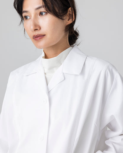 長袖襟付き白衣