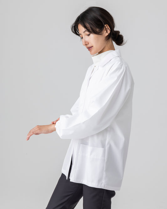 長袖襟付き白衣