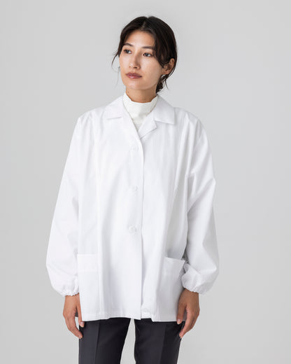 長袖襟付き白衣