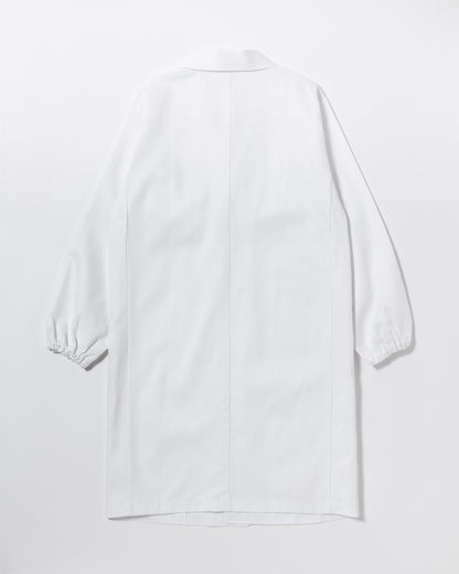 長袖襟付きロング白衣