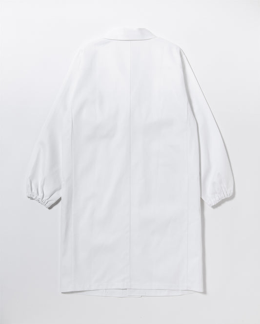 長袖襟付きロング白衣
