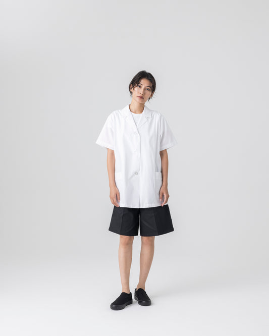 半袖襟付き白衣
