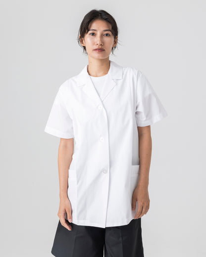 半袖襟付き白衣