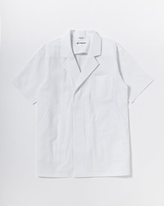 半袖襟付き白衣