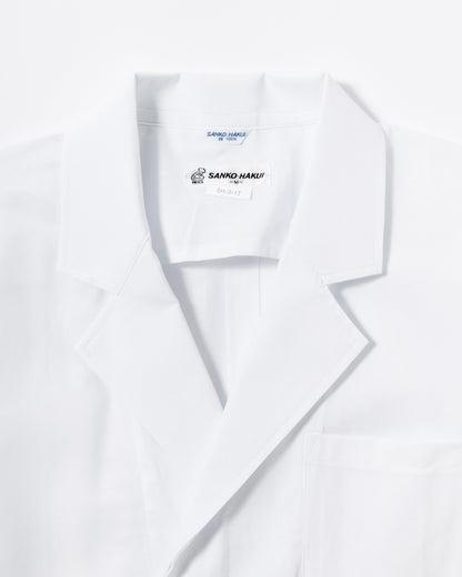 半袖襟付き白衣