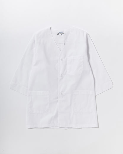 七分袖襟無し白衣