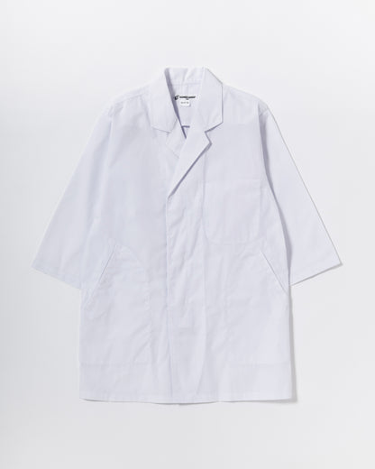 七分袖襟付き白衣