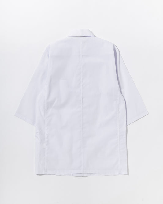 七分袖襟付き白衣