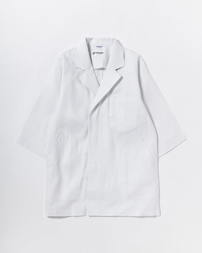 七分袖襟付き白衣