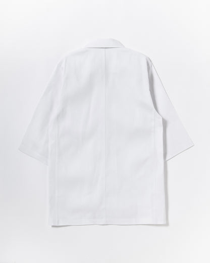 七分袖襟付き白衣