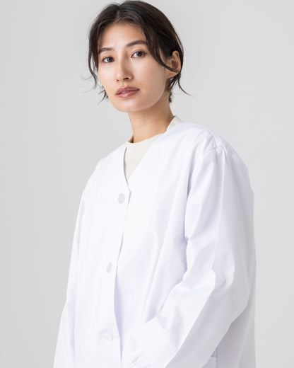 長袖襟無し白衣