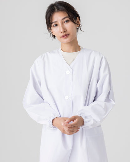 長袖襟無し白衣