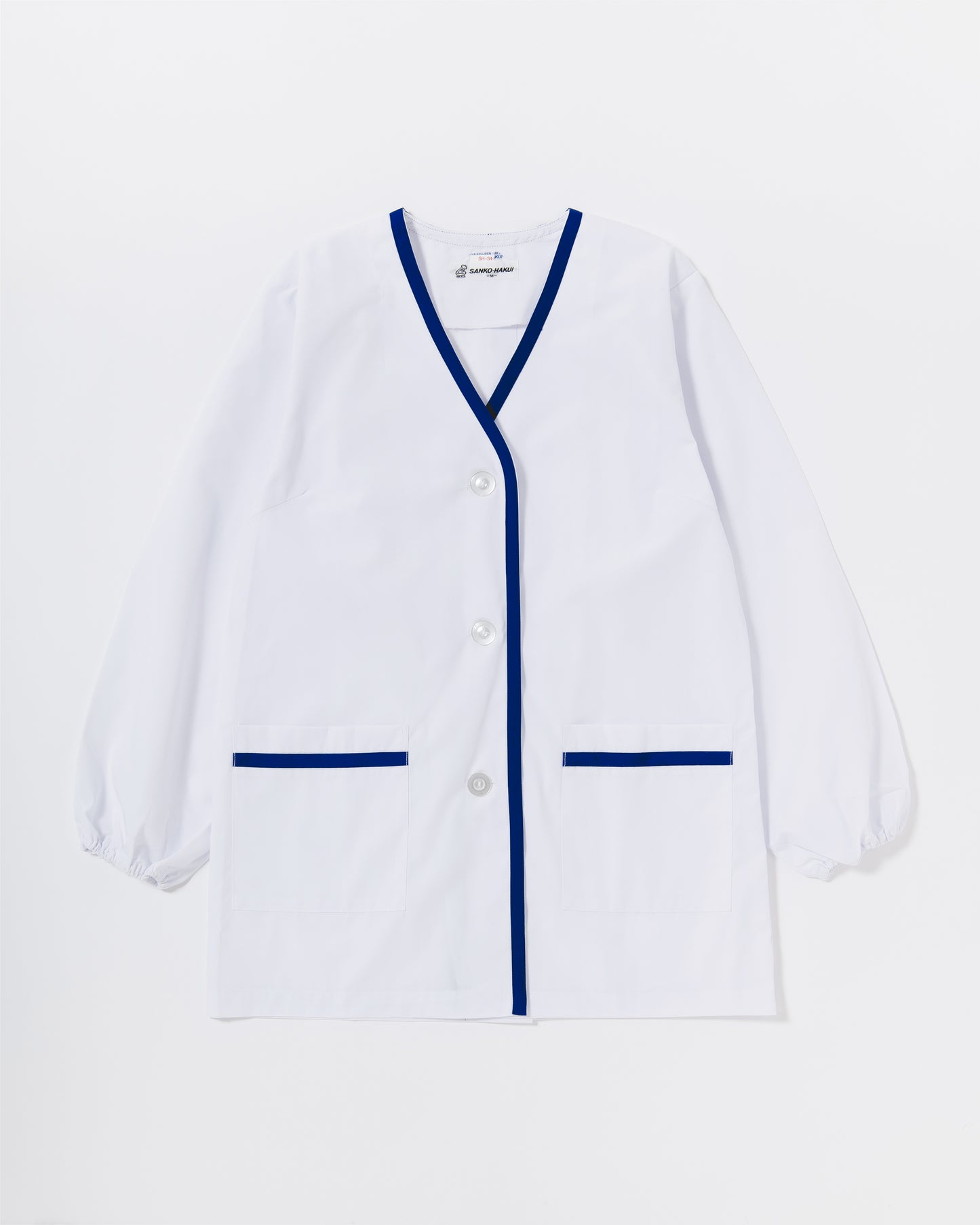 長袖襟無し白衣
