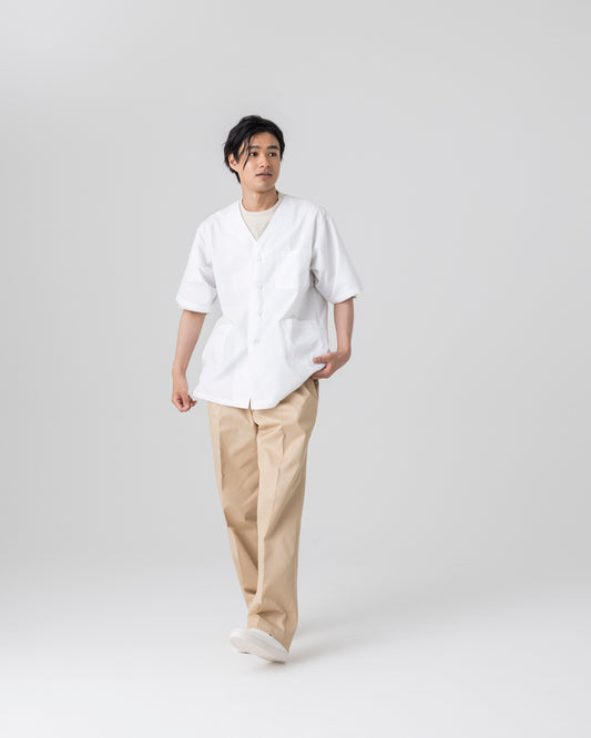半袖襟無し白衣
