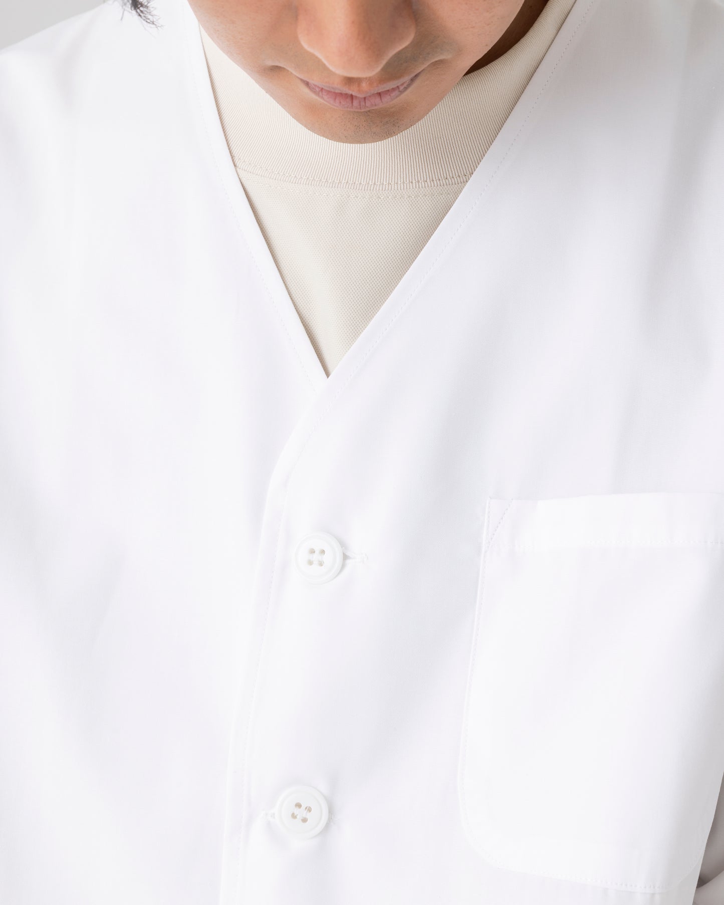 半袖襟無し白衣