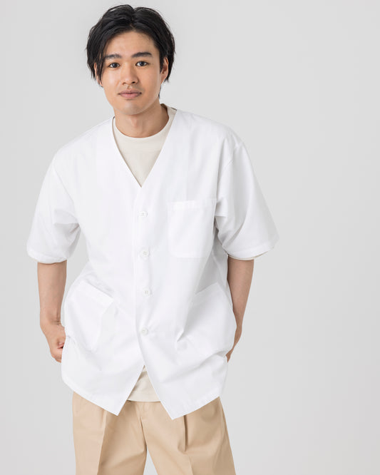 半袖襟無し白衣