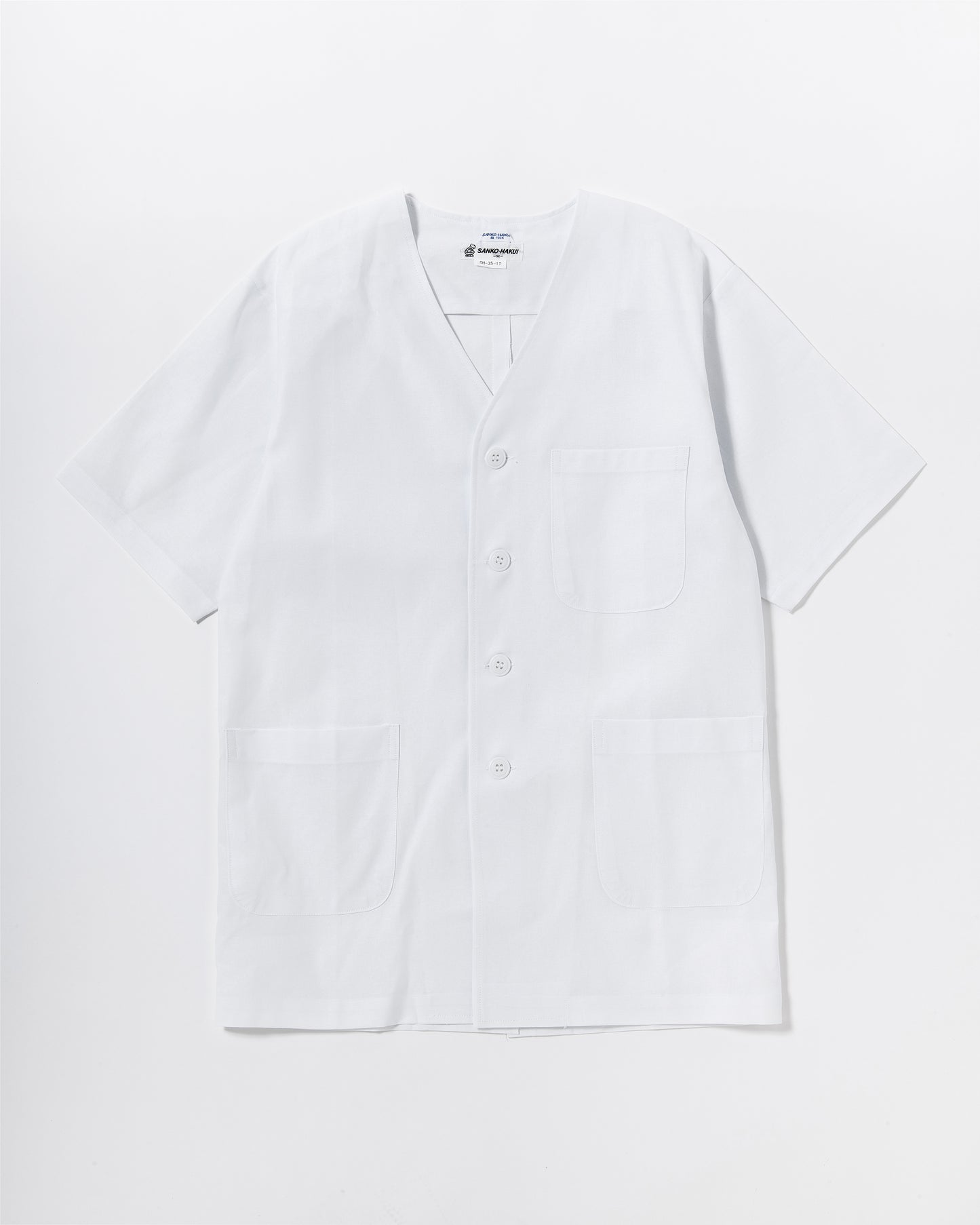 半袖襟無し白衣