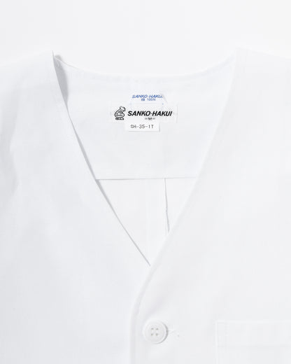 半袖襟無し白衣