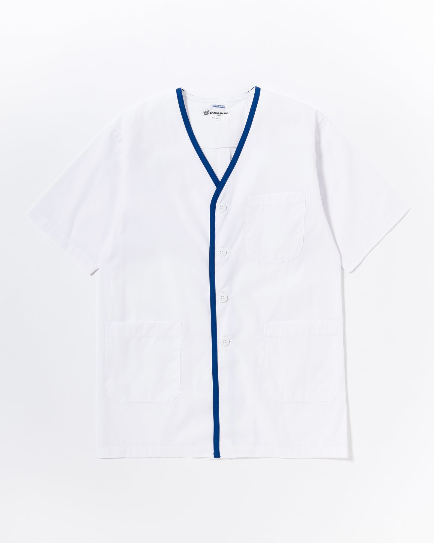 半袖襟無し白衣
