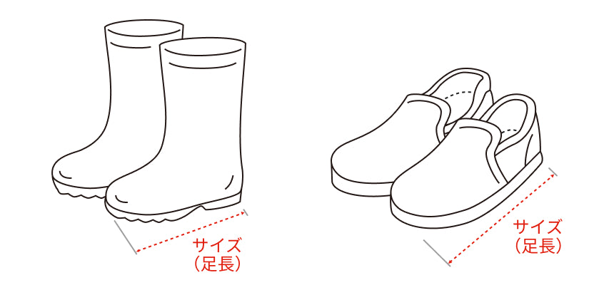 シューズのサイズガイド